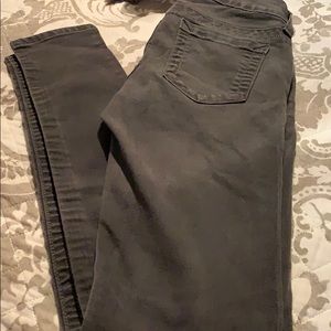 Gray stretch pants